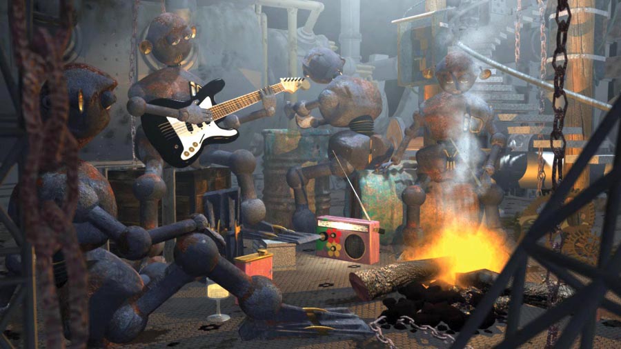 Des robots font la pause