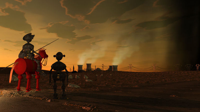 Don Quichotte et les centrales nucléaires
