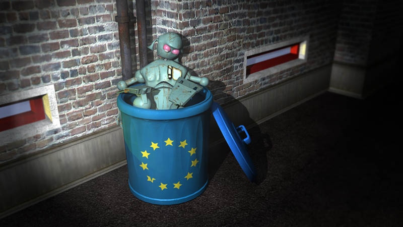 Rachida Dati dans la poubelle européenne
