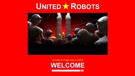 Le site de united Robots 1ere version